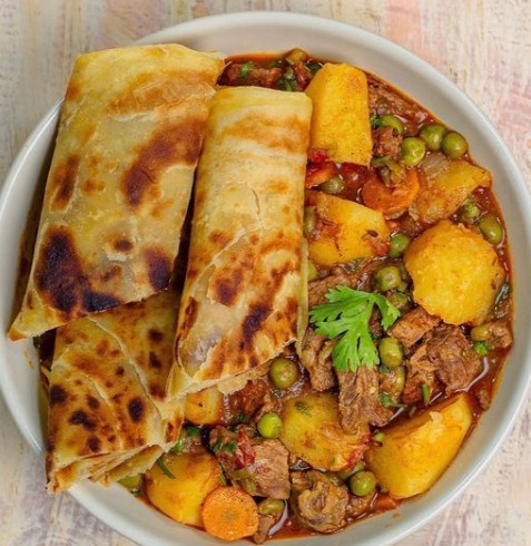 Kenyan Chapati Beef Stew