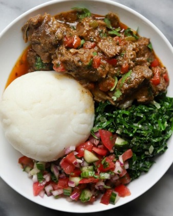 Kenyan Ugali Goat Fry